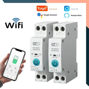 Tuya WiFi Smart MCB 1P+N 63A kWh Meter Timer Remote Voice Control Switch - Picture 1 of 8