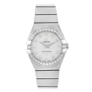 Omega Constellation 24mm Steel White MOP Dial Ladies Watch 123.15.24.60.55.002 - Picture 1 of 5