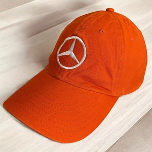 Big X Mercedes Baseball Hat Cap Orange & White Embroidered Adjustable OSFM - Picture 1 of 10
