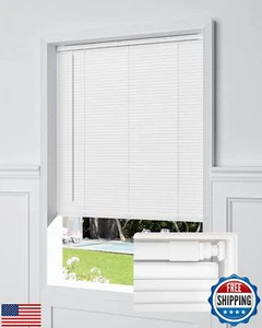 UNISHADES No Tools No Drill Cordless Mini Blinds, 100% Privacy L-Shaped Blade - Picture 1 of 5
