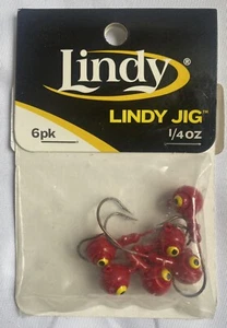 Lindy Jig Grub Kit 1/4 oz confezione da 6 pezzi - Foto 1 di 1