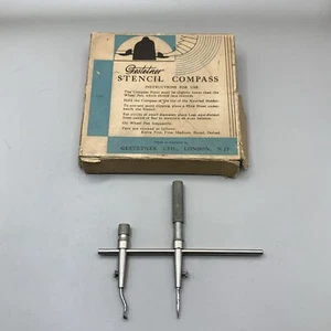 Vintage Gestetner Stencil Compass No. 17 Orig. Box Nice - Picture 1 of 7