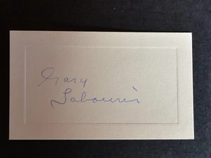 Gary Sabourin Blues 1975 signed Auto Autogramm auf Zettel Karteikarte - Bild 1 von 1