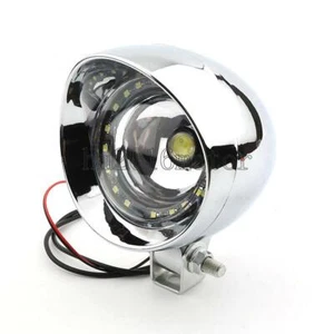 Chrome LED Driving Passing Head light Lamp Motorcycle For Honda Rebel VTX Bobber - Picture 1 of 9