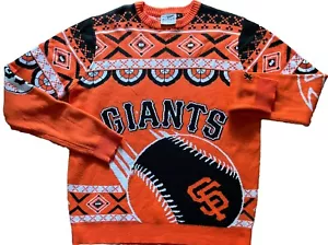San Francisco Giants Mens Pullover Sweater KLEW MLB Sports Baseball Orange Large - Picture 1 of 7