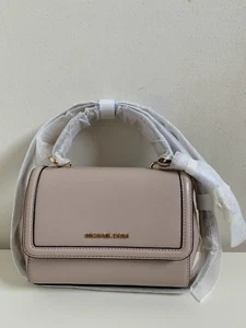NWT Michael Kors Jet Set Top Handle Leather Crossbody Soft Pink - Picture 1 of 4