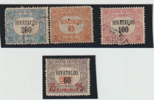 HUNGRÍA, 1921-1923, PORTO, CON 3 AGUJEROS - HARAMASLYUKKAL + UN SELLO IMPRESO - Imagen 1 de 2