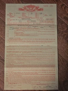 1931 THE CONCORDIA FIRE INSURANCE COMPANY OF MILWAUKEE ... VINTAGE POLICY - Picture 1 of 5