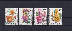 [LM61510] Congo N°778/781 Flowers MNH ** COB € 40,00 SUPERB