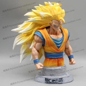 Anime DBZ GK 20cm SSJ3 Angel Son Goku Bust Model PVC New Figure Statue - Picture 1 of 13