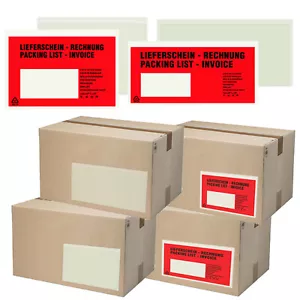 Delivery note bags DIN long DIN C6 accompanying paper bags document bags - Picture 1 of 8