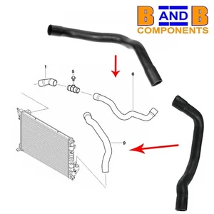 RADIATOR LOWER & UPPER WATER HOSE PIPES MINI R52 R53 COOPER S JCW A1919 - Picture 1 of 8