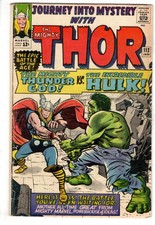 JOURNEY INTO MYSTERY #112 (1965) - GRADE 4.0 - THOR VS INCREDIBLE HULK!