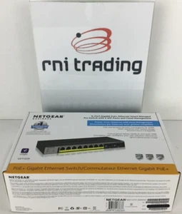 NEW OPEN BOX NETGEAR GS110TP-V3 Prosafe 8-port Gig PoE+ Smart Switch V3 - Picture 1 of 4