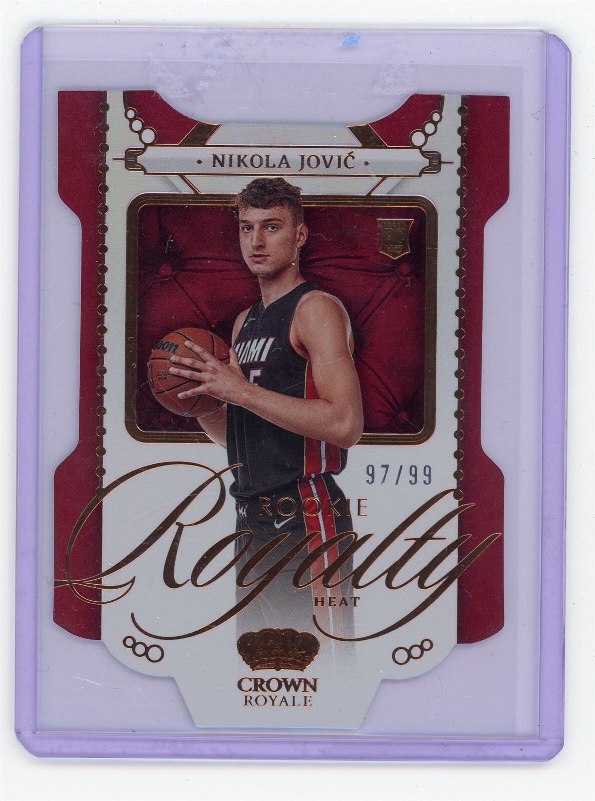 2022-23 Crown Royale Nikola Jovic Rookie Royalty Bronze Rookie #97/99 (WI)