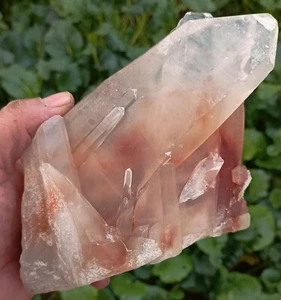 1325g NATURAL RED CONY HAIR RUTILATED QUARTZ CRYSTAL CLUSTER ROUGH SPECIMEN - Picture 1 of 15