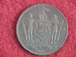 1891-H British North Borneo Cent - VF Det. - Picture 1 of 3