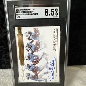 2016 Panini Flawless Derrick Henry Rookie RC Auto GOLD 01/15 - Picture 1 of 4