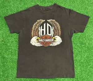 Vintage 80’s Biker’s Only “Wallace Harley Davidson” Double Sided Shirt - Large - Picture 1 of 9