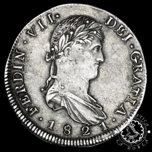 1821 - 8 REALES - Fernando VII - ZACATECAS RG - EBC- - Picture 1 of 2