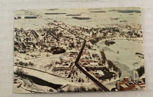 La vista aerea di Frankenmuth sotto la coperta invernale Frankenmuth, Michigan - Foto 1 di 2