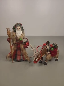 Hallmark Andenken 2022 Weihnachtsmann Rentier und Weihnachtsmann Ornament 2er Set - Bild 1 von 7
