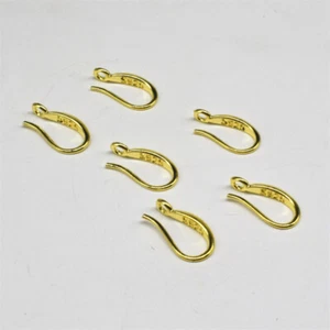 10PCS Gold Plated DIY Ear French Hook Making DIY Make Jewelry Findings Supplies - Picture 1 of 6