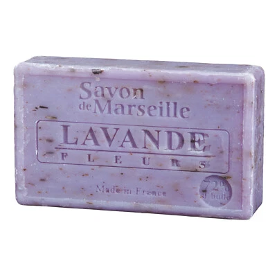 Seife Lavendel Blüten aus Frankreich / Savon de Marseille / 100g / Le Chatelard