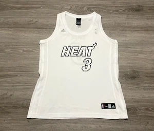 Dwyane Wade #3 Miami Heat NBA 4her Adidas White Hot Basketball Jersey Women's XL - Picture 1 of 8