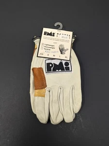 Vintage 90s PMI Lightweight Size XS Leather Rappel Belaying Climbing Gloves NEW - Picture 1 of 5