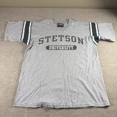 Stetson University Shirt Mens Medium Gray Jansport College Tee Vintage Style 90s - Image 1 of 4