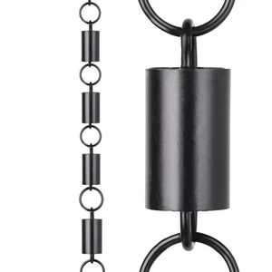 - Kanalglied Regenkette 8,5 Fuß - schwarz pulverbeschichtetes Aluminium - funktionsfähig... - Bild 1 von 7