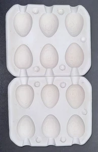 Donas Vintage Ceramic Slip Cast Mold D-723 Carved Victorian Eggs - Picture 1 of 7