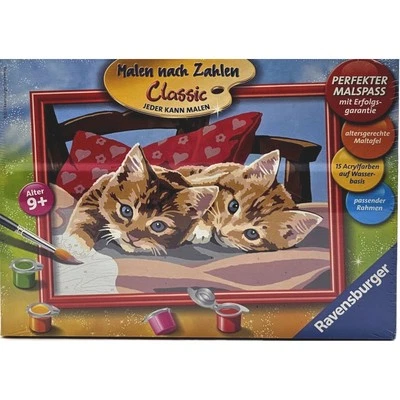 Malen nach Zahlen Classic Katzenmotiv Ravensburger Kreativset 24x18 cm NEU & OVP - Bild 1 von 2