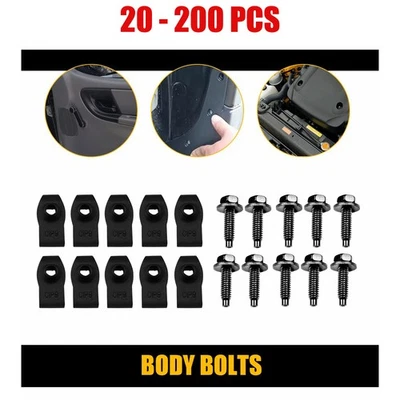 20-200PCS parafusos de carroceria porca em U e clipes - porca em U x 5/16-18 1-3/16" - 1/2" hexagonal - 20x1/2" - Imagem 1 de 4