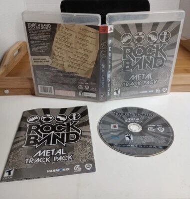 Rock Band: Metal Track Pack (Sony PlayStation 3, 2009) Complete. Tested  - Image 1 of 4