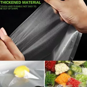 200 cuartos de galón 8x12 4 mil en relieve Bolsas selladoras al vacío de alimentos - Gran ahorrador de alimentos - Imagen 1 de 11