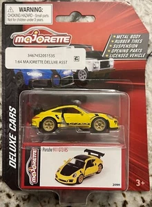 Majorette Deluxe Cars Porsche 911 991 GT3 RS 209H Yellow Die-Cast 1:64 2023 - Picture 1 of 6