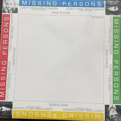 Missing Persons Face to Face 12” single Factory Sealed. - Image 1 of 2