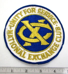 Vintage National Exchange Club Jacke Aufnäher Einheit für Service Toledo Ohio 4,5" - Bild 1 von 8