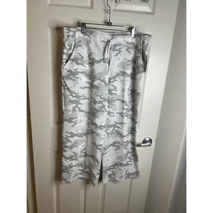 Pantalones deportivos ligeros de pierna recta Avia para mujer gris/blanco camuflados NUEVOS ~ talla XXL - Imagen 1 de 7