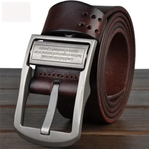 Ceinture de Luxe pour Homme en Cuir PU - Longueur Réglable 120 cm - Marron - Picture 1 of 5