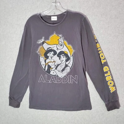 Aladdin Men T-Shirt Small Gray World Tour 92 Long Sleeve Tee - Image 1 of 4