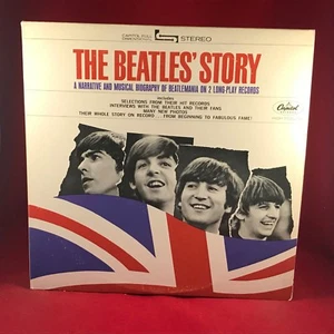 The Beatles' Story 1971 USA vinyl LP Beatlemania Apple Records interview Ringo - Picture 1 of 3