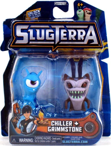 Slugterra Mini Figure 2-Pack CHILLER GRIMMSTONE w/ Code for Exclusive Game items Cover