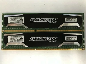 Crucial Ballistix Sport / 8GB (2x4GB) DDR3 / 1600mhz / BLS4G3D1609DS1S00.16FMR - Picture 1 of 3