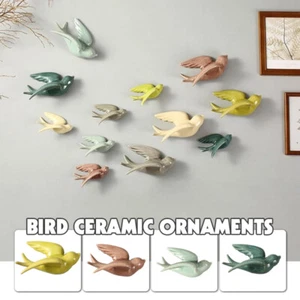 1 Stck. Fliegende Wand Vögel Hängen Moderner Stil Ornament Schwalbe Keramik 6 Farben - Bild 1 von 21