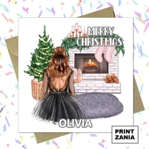 Personalisierte Weihnachtskarte Weihnachten Tochter Enkelin Nichte Cousine Freundin ZDP - Bild 1 von 9