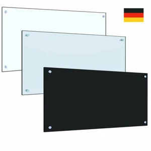 Spritzschutz Wandverkleidung Küchenrückwand Glasrückwand weiß schwarz Stärke 6mm - Bild 1 von 25