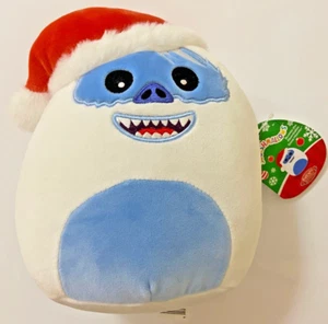 BUMBLE THE ABOMINABLE SNOW MONSTER With Santa Hat Squishmallows 8" Plush NWT - Picture 1 of 2